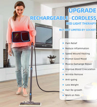 Red Light Therapy, Cordless Red Infrared Light Therapy Belt Rechargeable Wireless for Body Waist Back Knee Joints Pain Relief, Reduce Inflammation, Faster Healing (Upgrade)