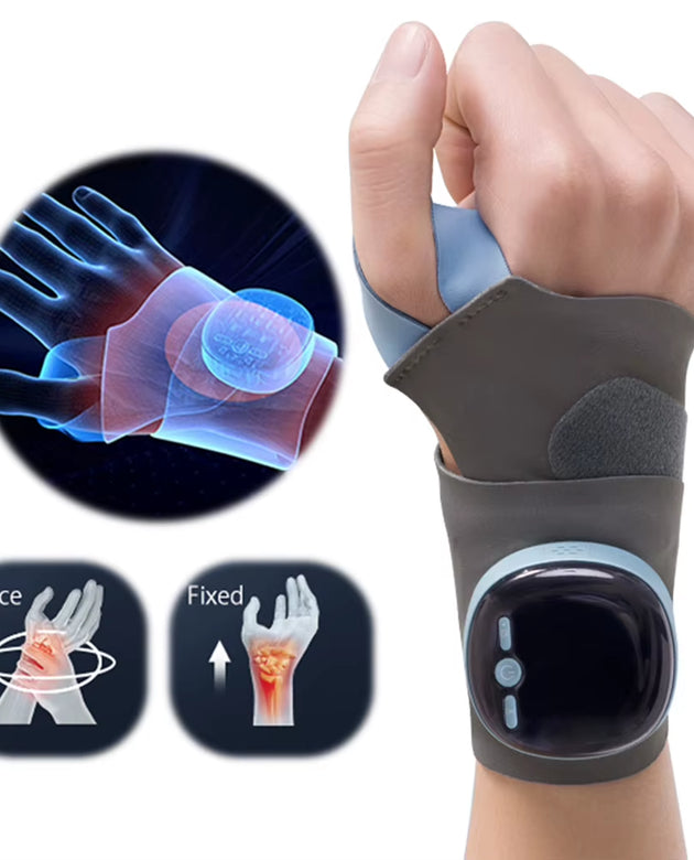 EMS Wrist Guard Wrist Support Brace Smart Heating Wrist Support Strap 5 Modes 9 Levels Wrist Compression Brace for Home Office