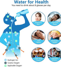 2024 Hydrogen Water Bottle,Hydrogen Water Bottle Generator,3Min Quick Electrolysis,Suitable for Travel,Exercise,Gift for Love