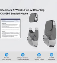 New Detachable Laser Pointer AI Smart Bluetooth Mouse Wireless Touchpad Presenter Remote Voice Recording Deepseek Business Mouse