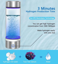 2024 Hydrogen Water Bottle,Hydrogen Water Bottle Generator,3Min Quick Electrolysis,Suitable for Travel,Exercise,Gift for Love