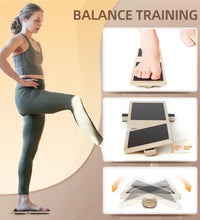 Single Leg Balance Board Ankle Foot Strengthener anti Slip Wobble Board for Sprained Ankle Pilates Stability Exercises Posture