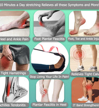 Stretching Strap Hamstring Stretcher - Stretching Equipment, Stretching Bands, Foot Stretcher, Calf Stretcher, Leg Stretcher, Ankle Stretcher Stretch Band, Ligament Stretching Belt, Stretch Strap