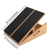Slant Board Calf Stretcher Sports Wood Sturdy Portable Fitness Foldable anti Slip Surface Workout Yoga Gift Foot Incline Board